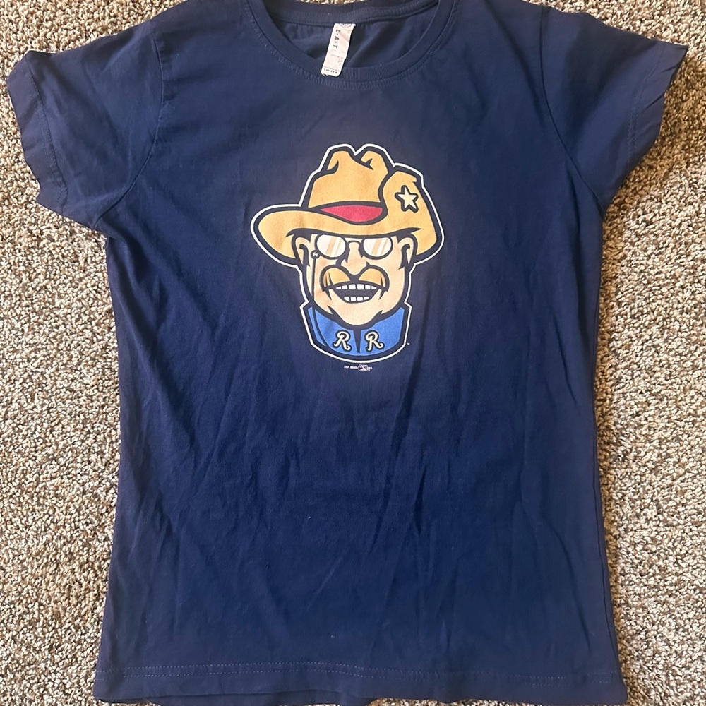 Women’s Navy Blue Frisco Roughriders Graphic T-Shirt